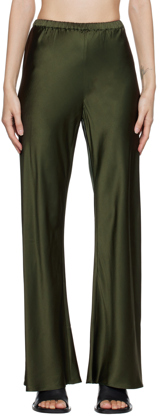 Green Bias Lounge Pants SSENSE Women Clothing Loungewear Sweats 