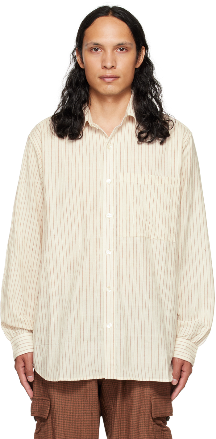 Karu Research White Striped Shirt