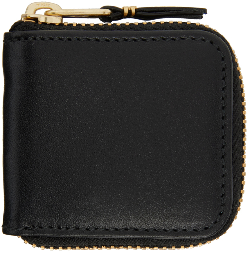 Black Classic Leather Coin Pouch