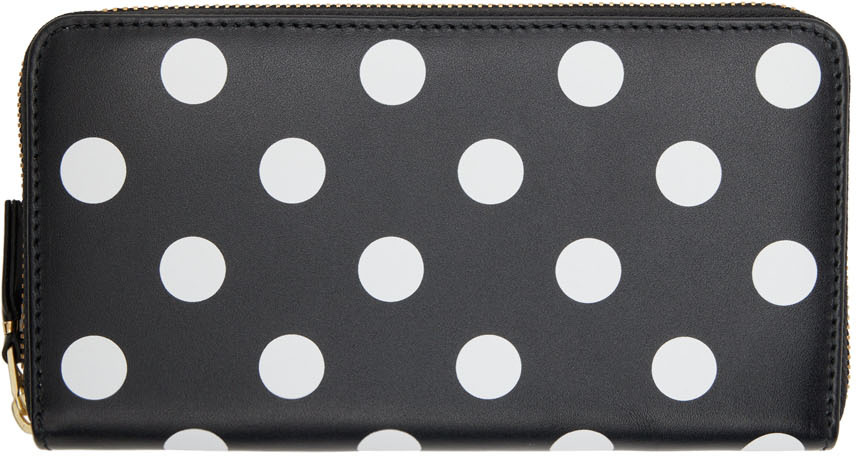 Black Dots Zip Wallet