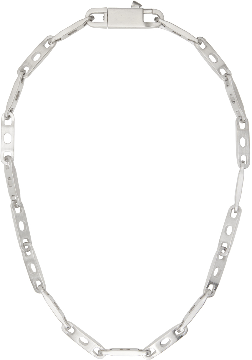 RICK OWENS CHAIN NECKLACE SILVERネックレス - ネックレス