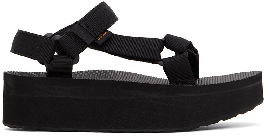 Black Flatform Universal Sandals