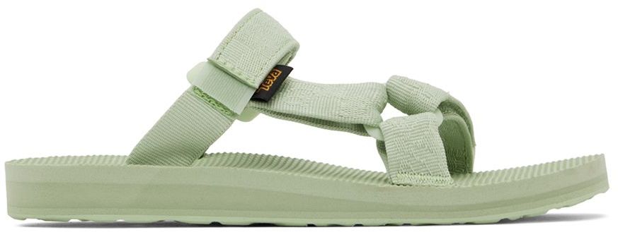 Teva: Green Universal Slide Sandals | SSENSE