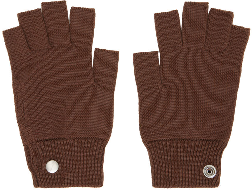 Brown Cashmere Mittens