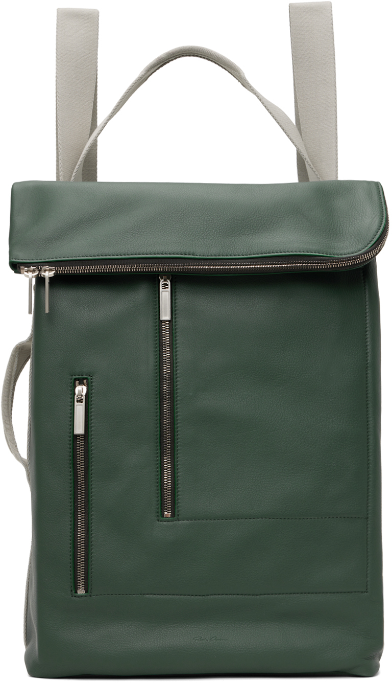 Rick Owens Green Cargo Backpack