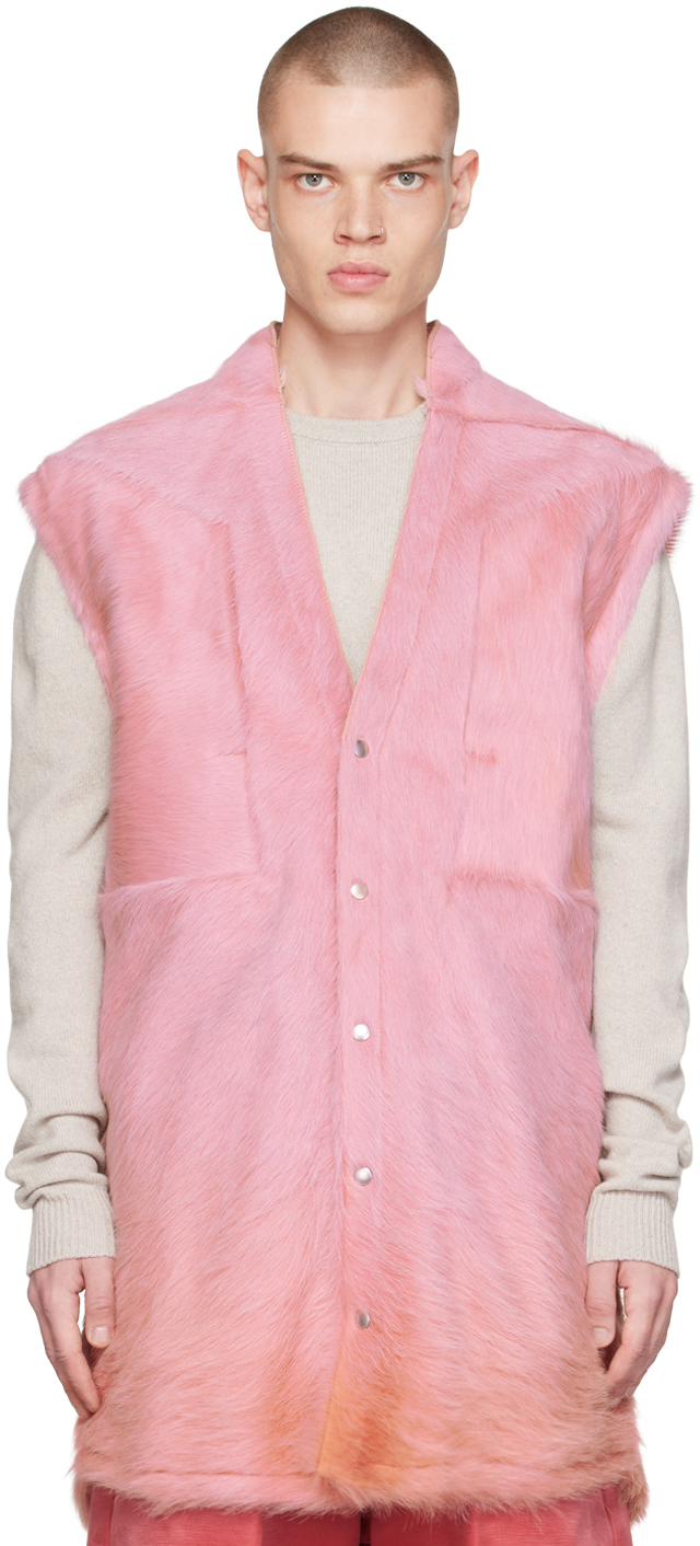 Rick Owens Pink Jumbo Cutout Shirt