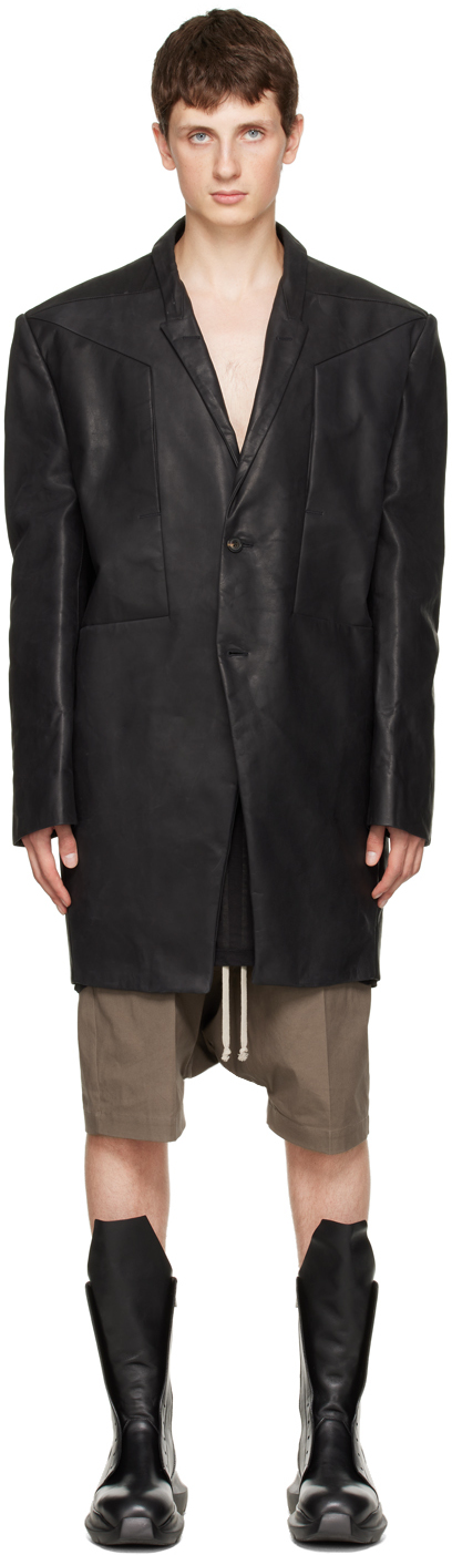 Black Rick Owens Jumbo Tatlin Coat | SVD