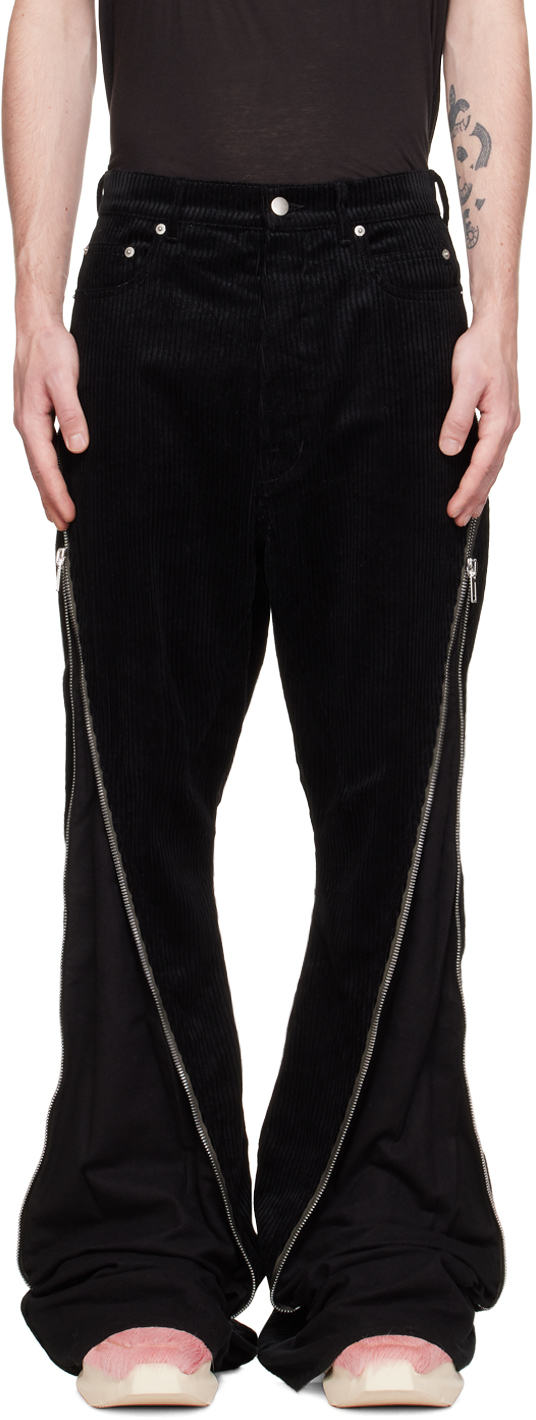 Black Bolan Banana Trousers by Rick Owens on Sale