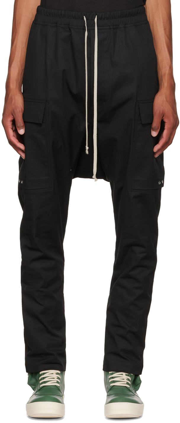 Rick Owens リックオウエンス 20SS CARGO JOG PANTS RU20S7396-TE コーティングコットン カーゴジョグパンツ ブラック