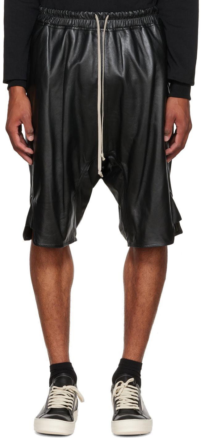 gym and workout clothes Sweatshorts Mens Clothing Activewear Rick Owens Basket Swinger Cotton-blend Shorts in Black for Men 