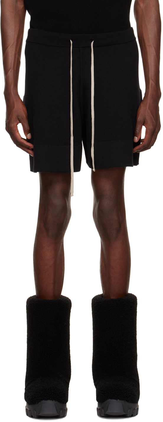 rick owens drawstring shorts