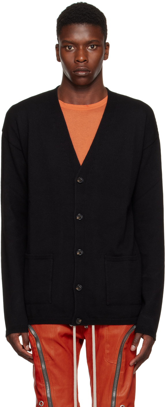 Rick Owens: Black Peter Cardigan | SSENSE Canada