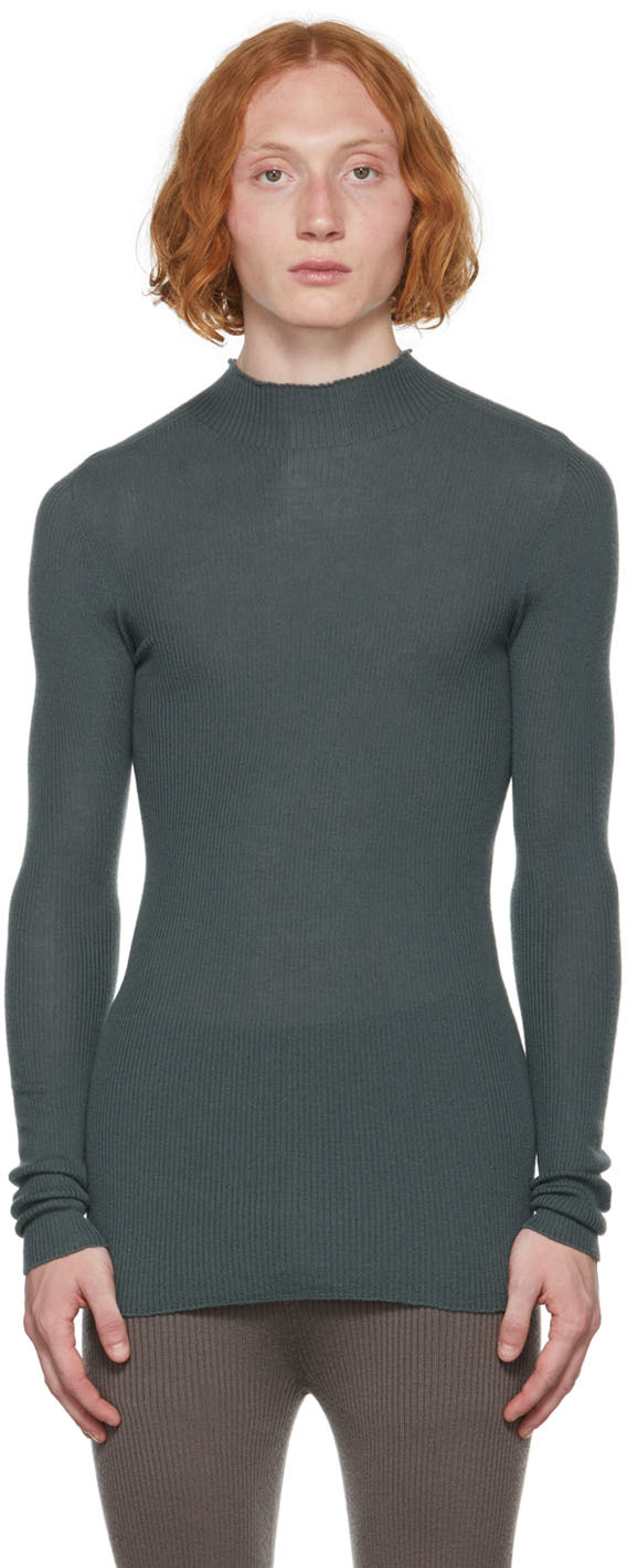 Blue Lupetto Turtleneck