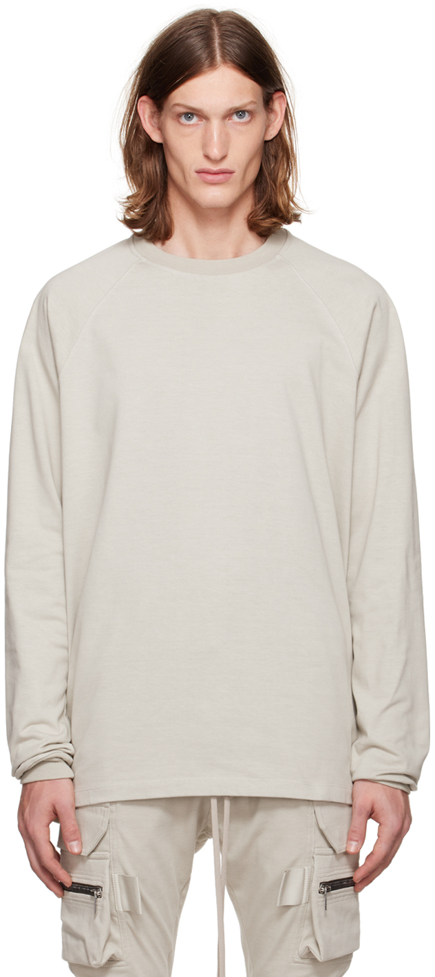 Off-White Baseball Sweatshirt by Rick Owens on Sale