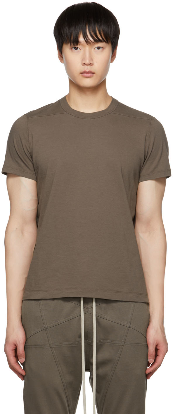 Rick Owens Gray Grid Level T-Shirt