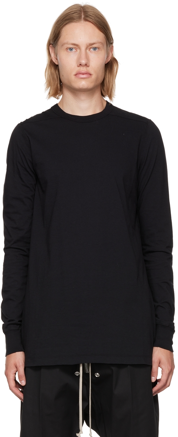 Rick Owens: Black Level Long Sleeve T-Shirt | SSENSE