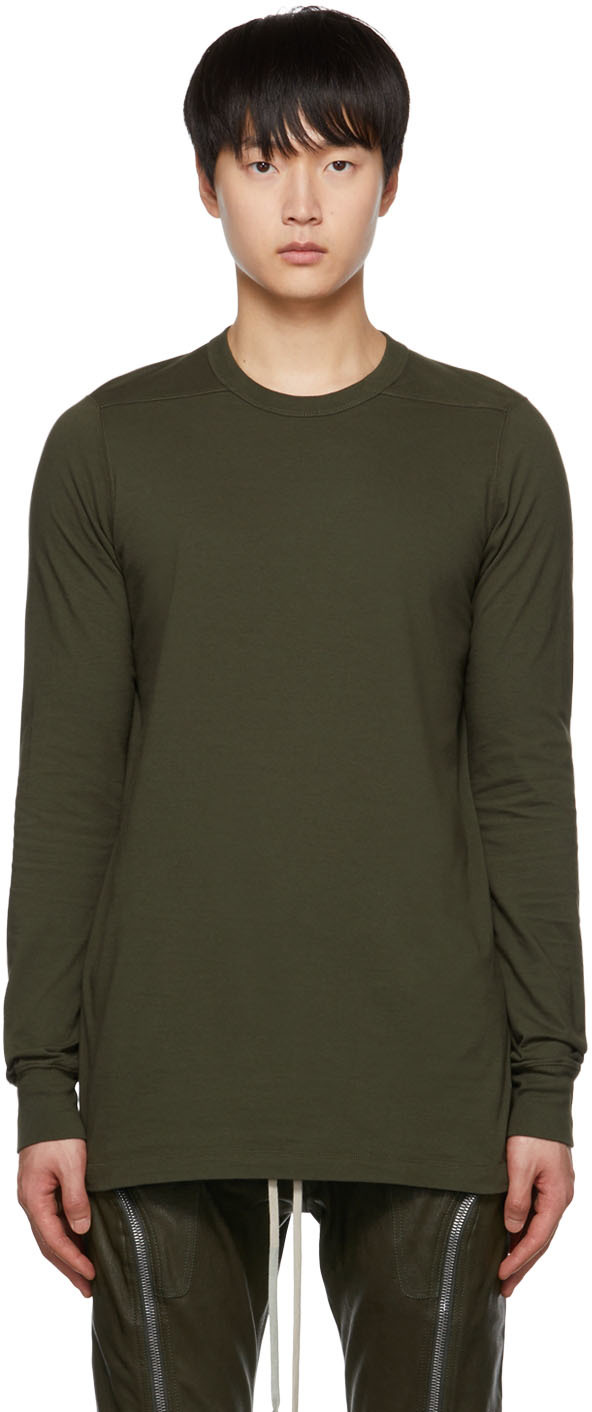 Ssense Uomo Abbigliamento Top e t-shirt Top Green Level Long Sleeve T-Shirt 