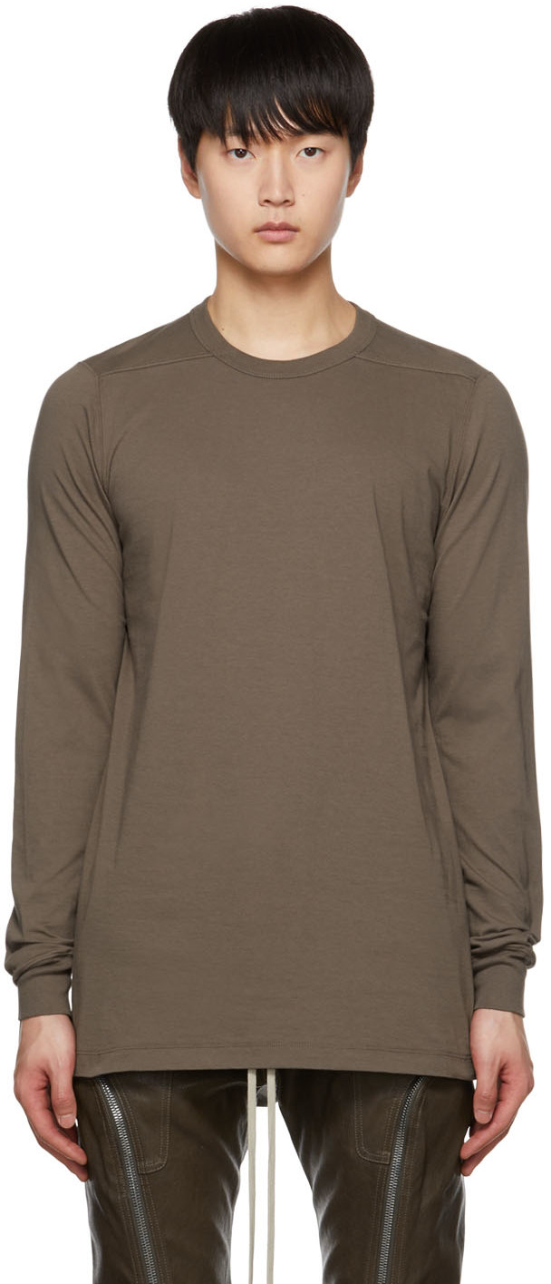 Ssense Uomo Abbigliamento Top e t-shirt Top Gray Strobe Long Sleeve T-Shirt 