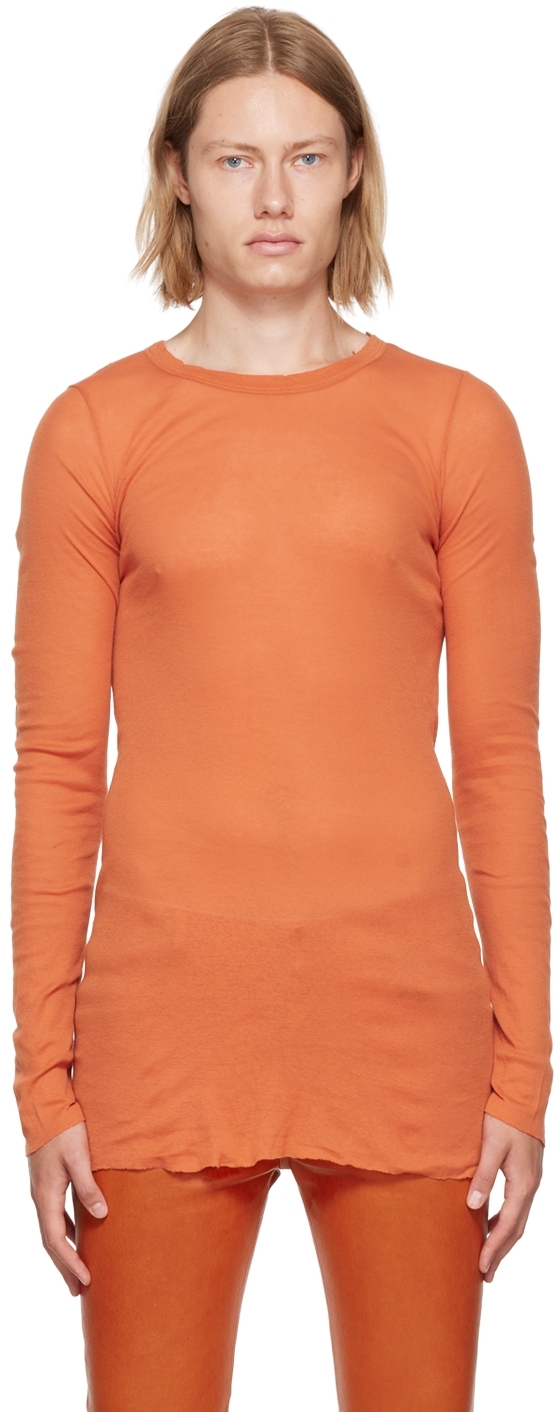 Rick Owens Orange Rib T-Shirt