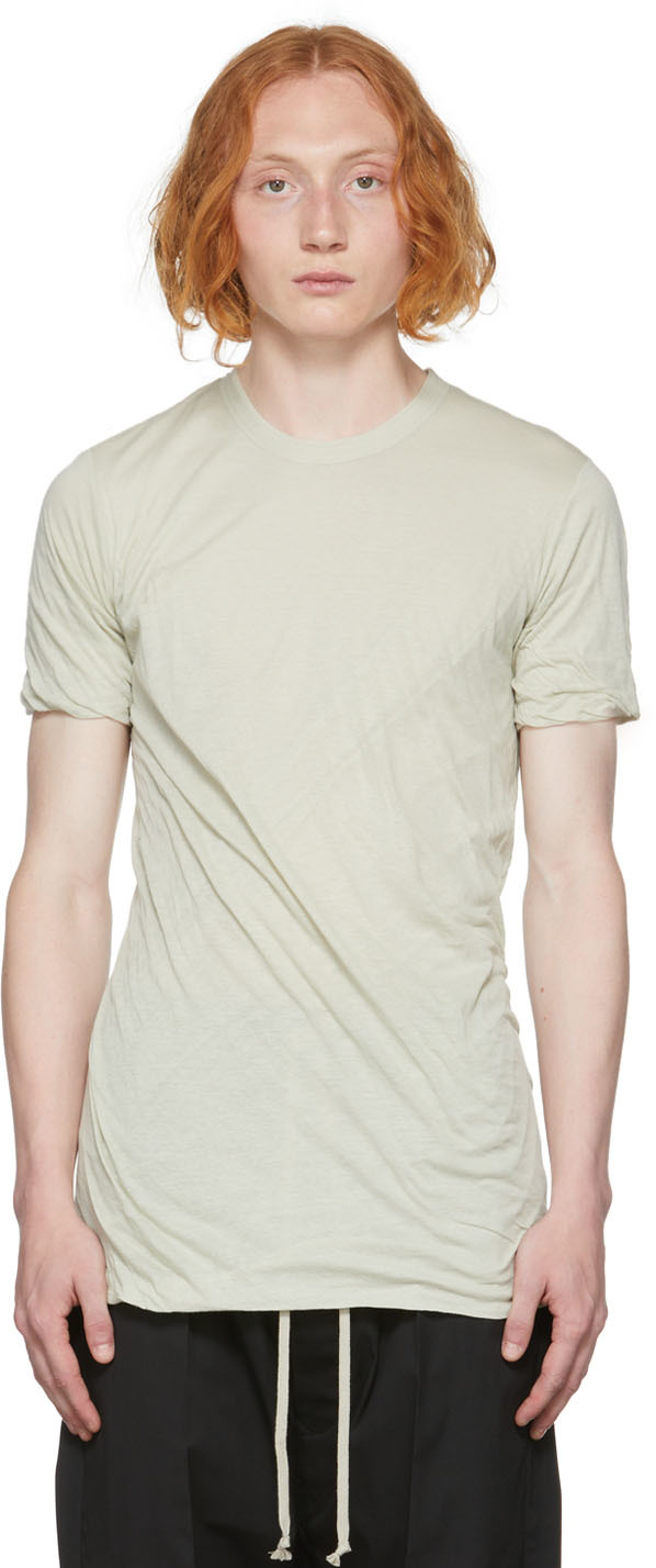 Rick Owens Off-white Double T-shirt In 08 Pearl | ModeSens