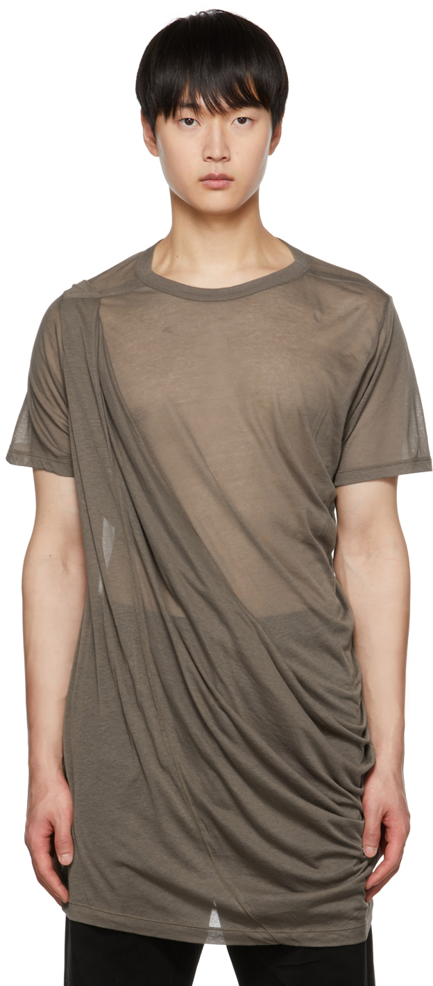 T-shirt Coton Rick Owens pour homme en coloris Vert Homme Vêtements T-shirts T-shirts à manches courtes 