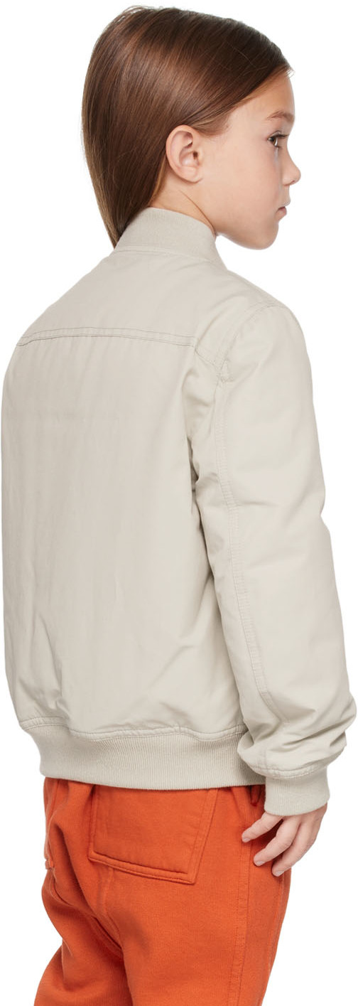 Rick Owens Down Bomber Jacket In 08 Pearl