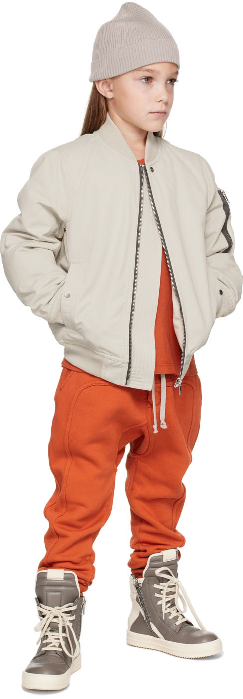 Rick Owens Down Bomber Jacket In 08 Pearl