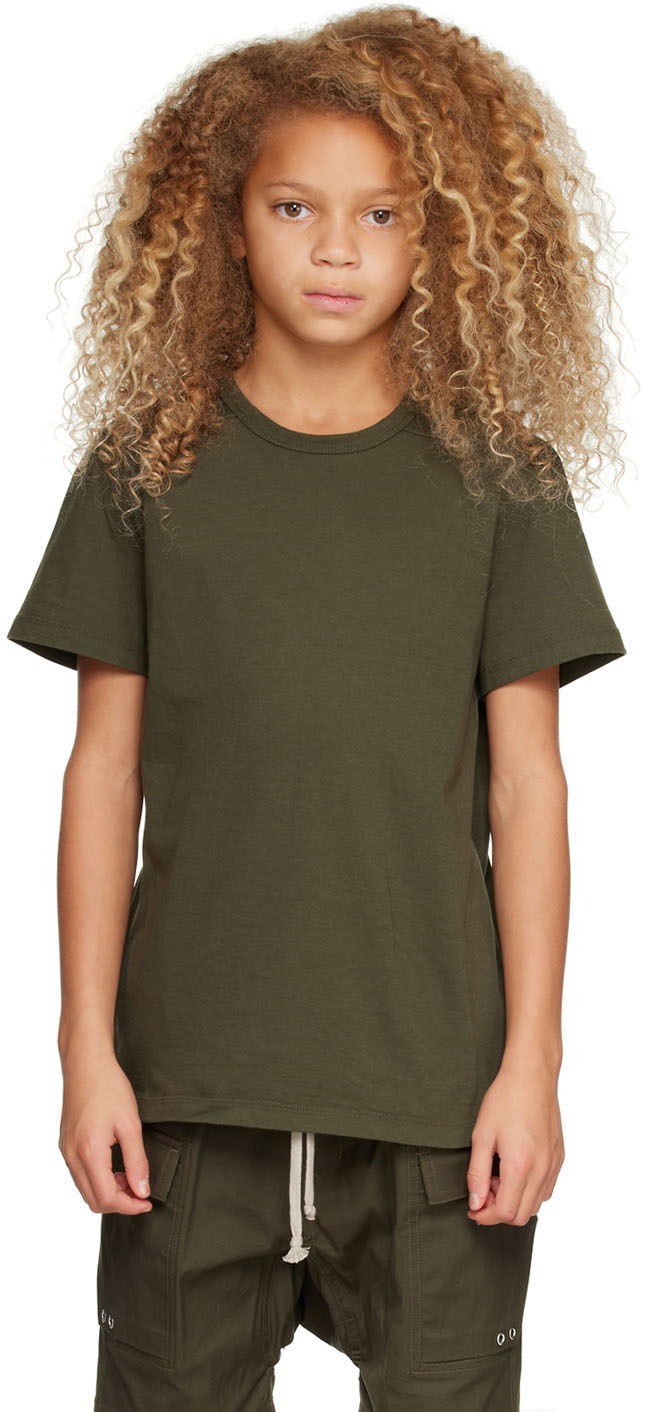 Ssense Abbigliamento Top e t-shirt T-shirt T-shirt a maniche corte SSENSE Exclusive Kids Green & Blue Logo T-Shirt 