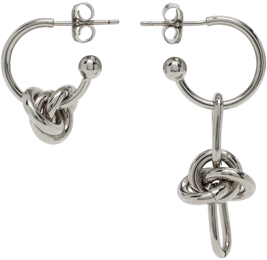 JUSTINE CLENQUET SILVER DARIA EARRINGS