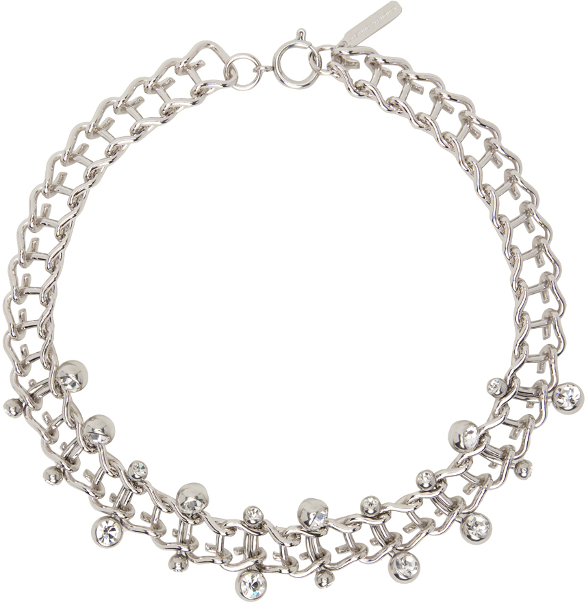 Silver Mindy Crystal Choker