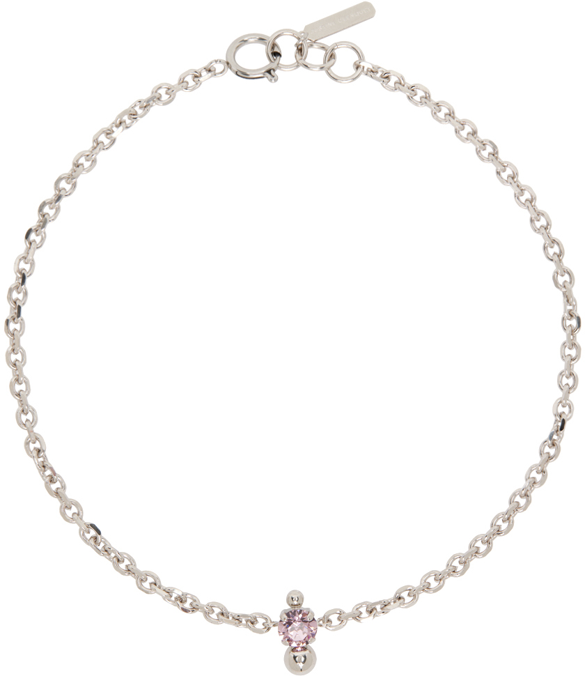 Silver Nate Choker by Justine Clenquet on Sale