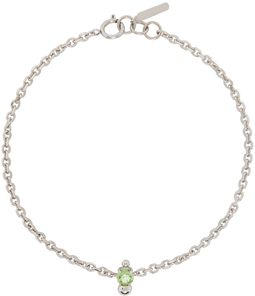 Justine Clenquet SSENSE Exclusive Silver Nate Choker