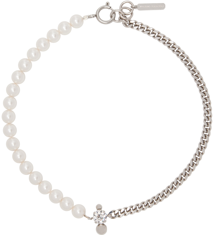 Silver Maisie Necklace by Justine Clenquet on Sale