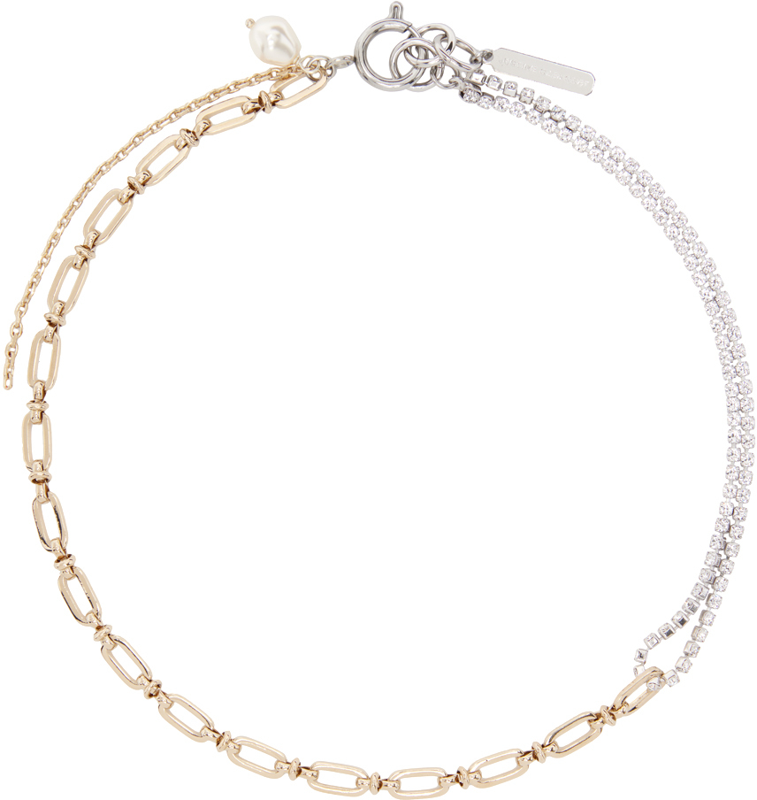 Gold Jamie Choker by Justine Clenquet on Sale