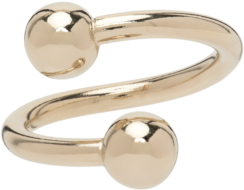 Justine Clenquet Gold Selma Ring In Pale Gold | ModeSens