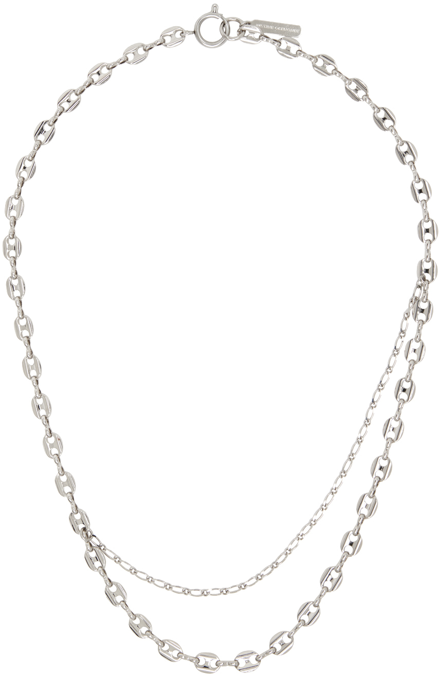 Justine Clenquet: Silver Alexis Necklace | SSENSE UK