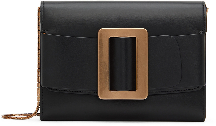 Black Buckle Travel Shoulder Bag