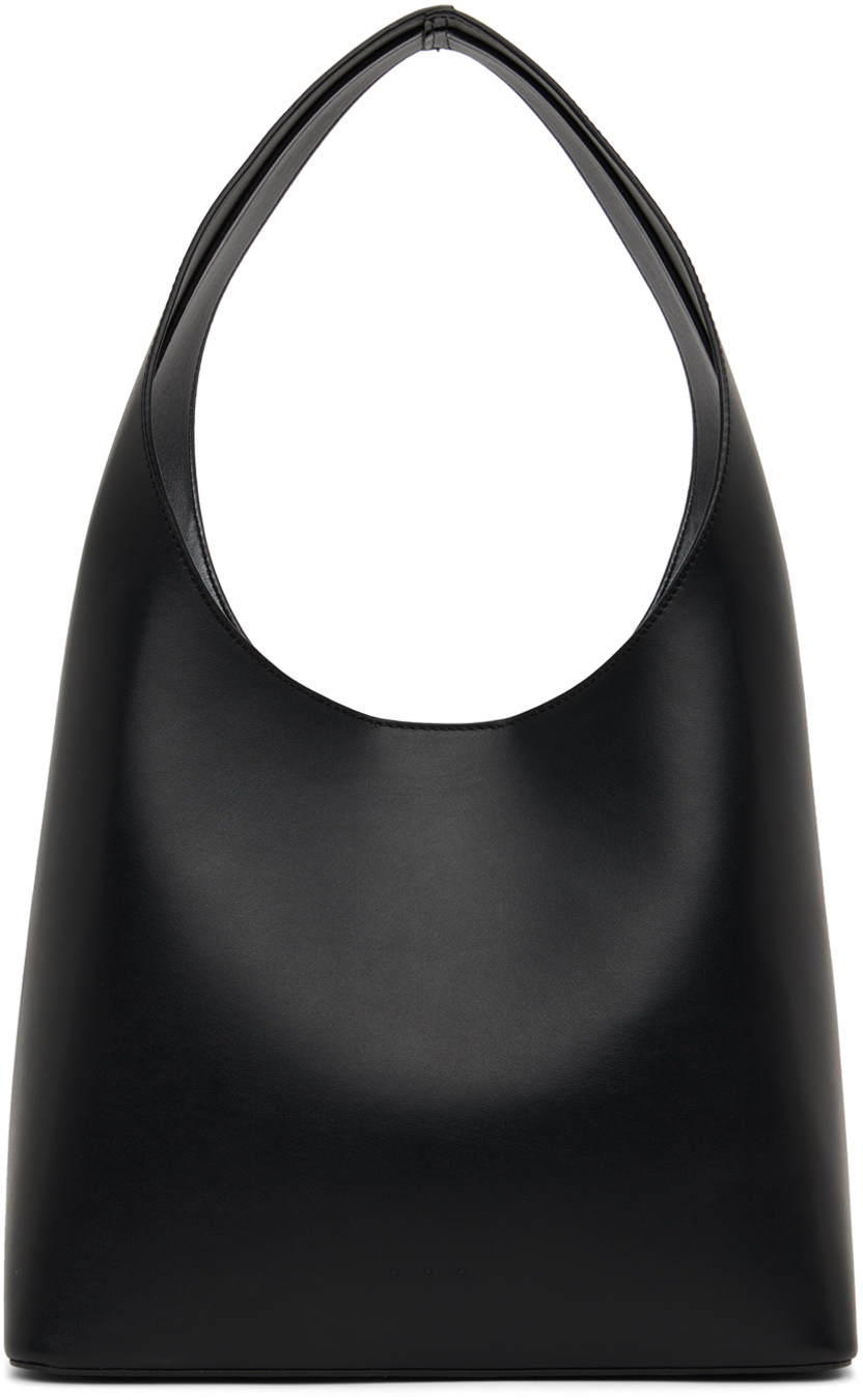 Black Midi Shoulder Bag