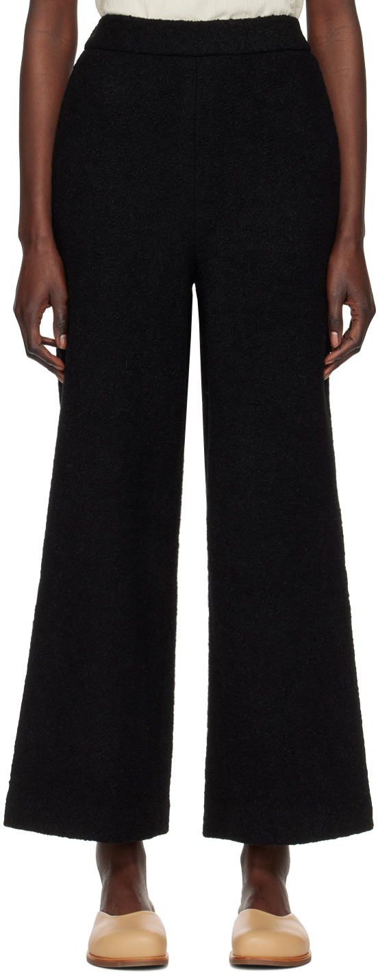 Missing You Already Black Wide-leg Lounge Trousers