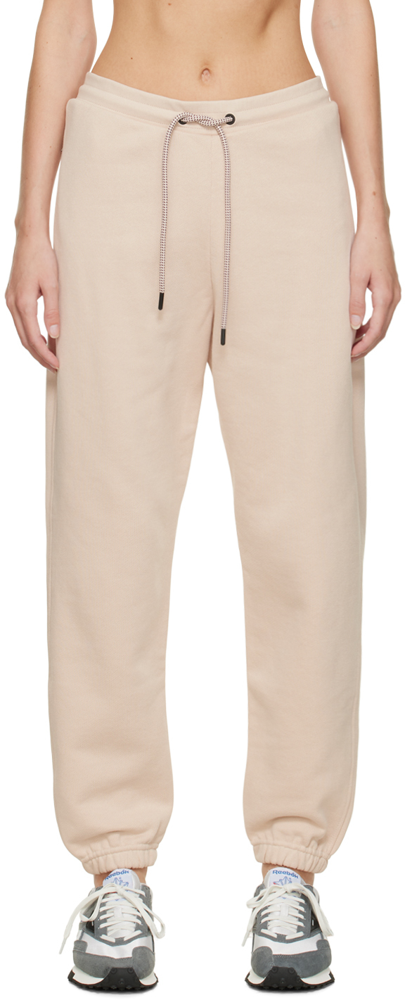 Reebok By Victoria Beckham Beige Embroidered Lounge Pants
