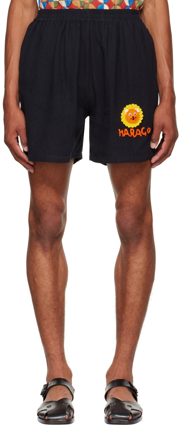 HARAGO Black Lion Shorts
