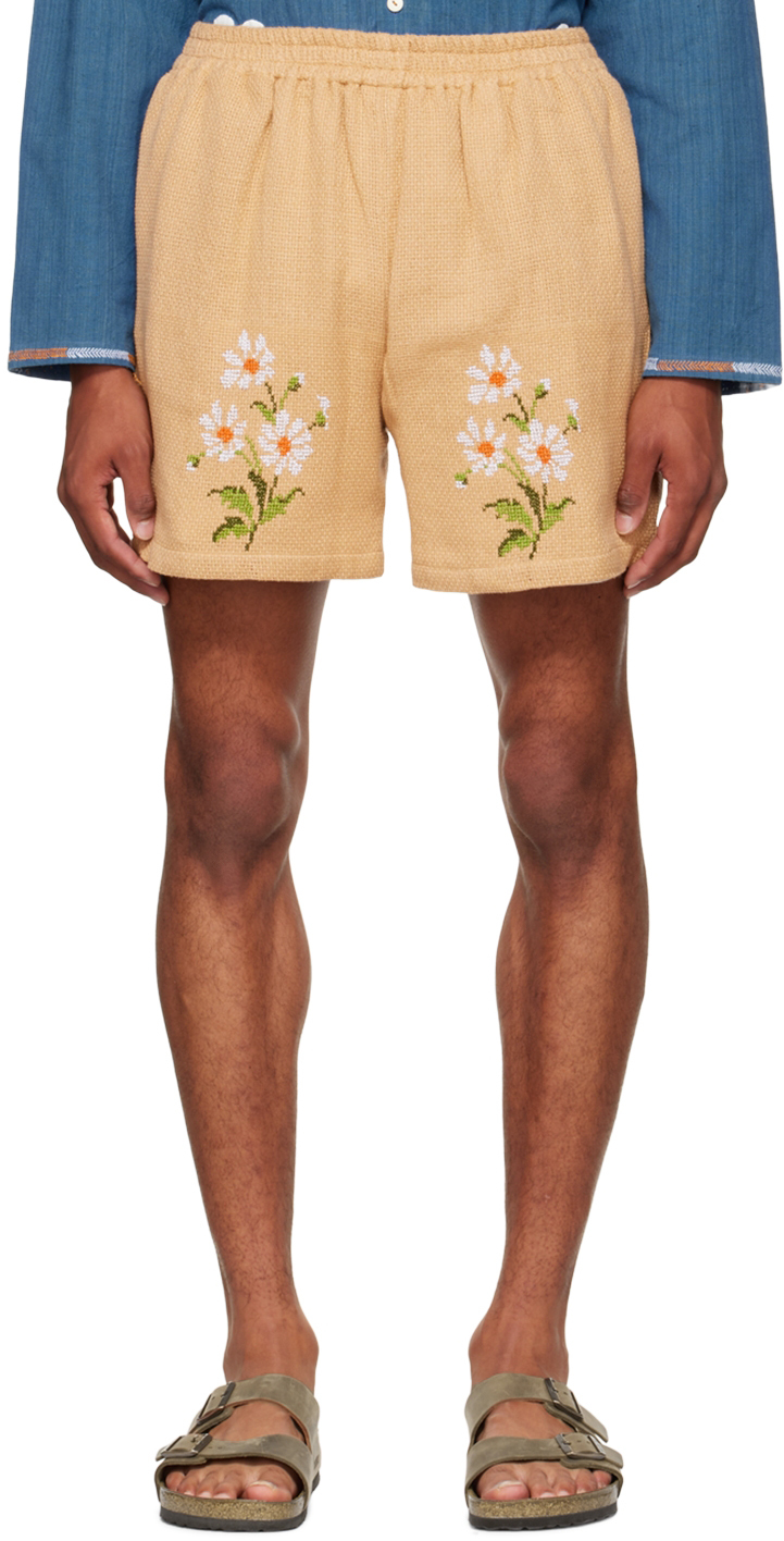 Beige Jasmine Shorts