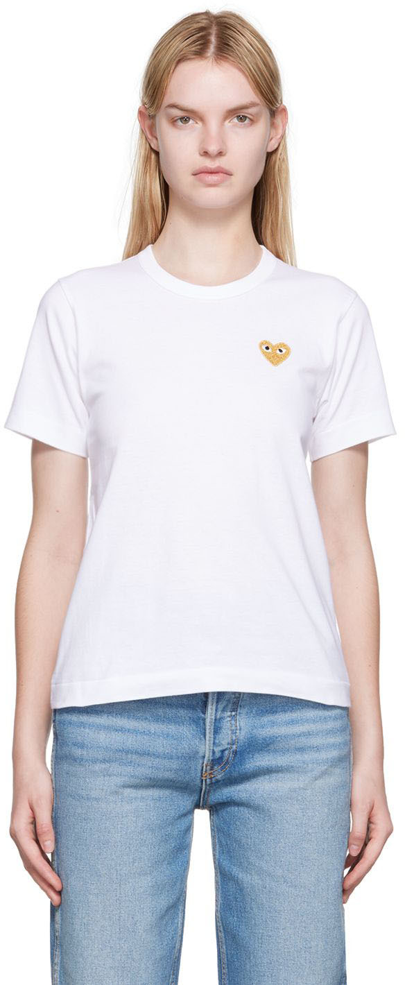 Femme Vêtements Tops T-shirts T-shirt Coton Comme des Garçons en coloris Blanc 