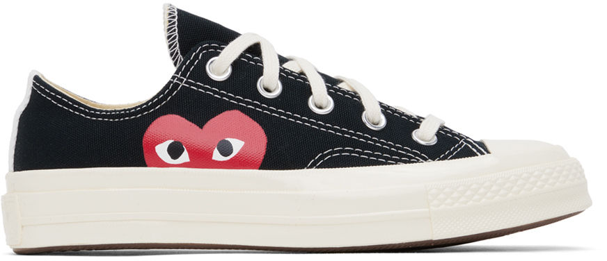 Comme Des Garçons Play Black Converse Edition Chuck 70 Trainers