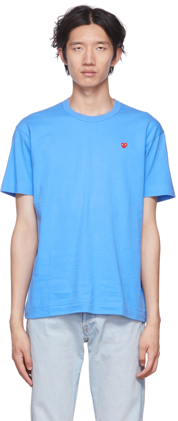 COMME des GARÇONS PLAY Blue Heart T-Shirt