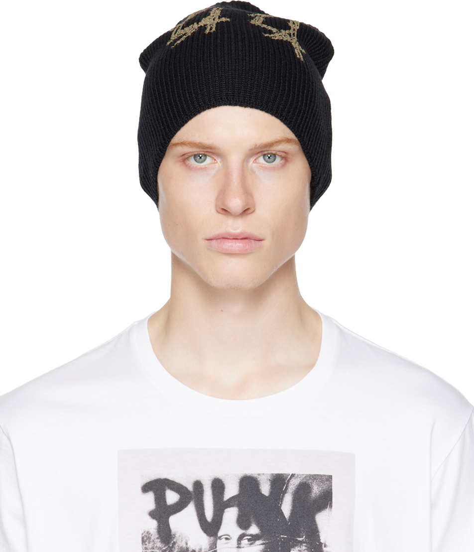 Black '44' Beanie