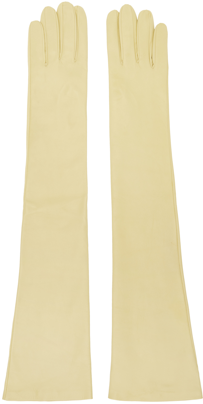 Jil Sander Yellow Long Gloves