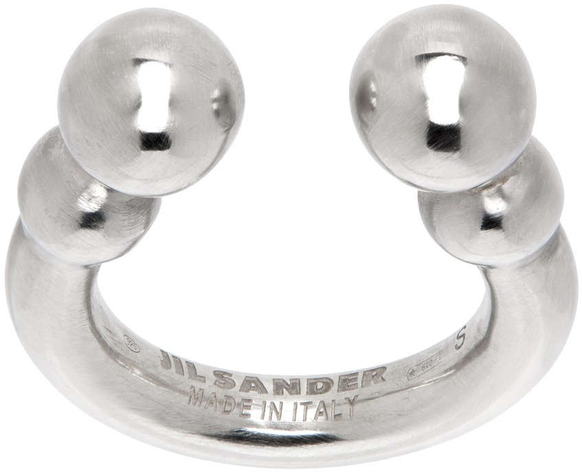 Jil Sander Silver Sphere Ring