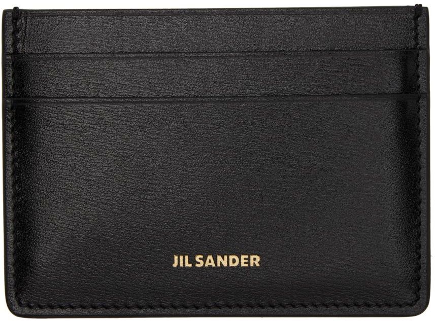 Jil Sander: Black Credit Card Holder | SSENSE