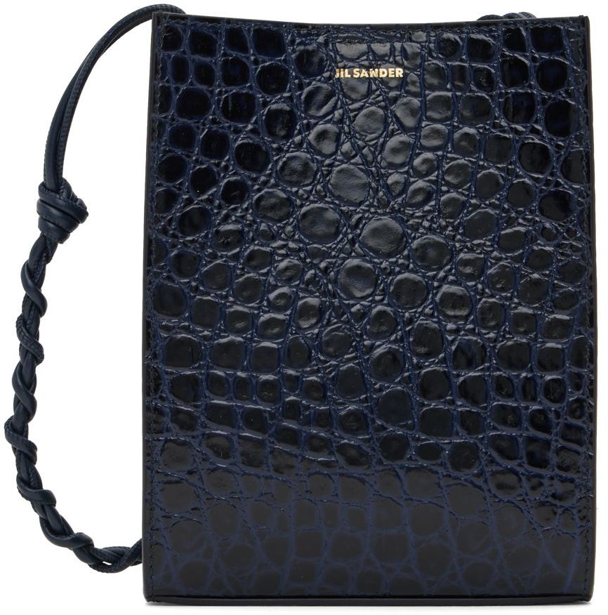 Blue Small Tangle Shoulder bag by Jil Sander on Sale